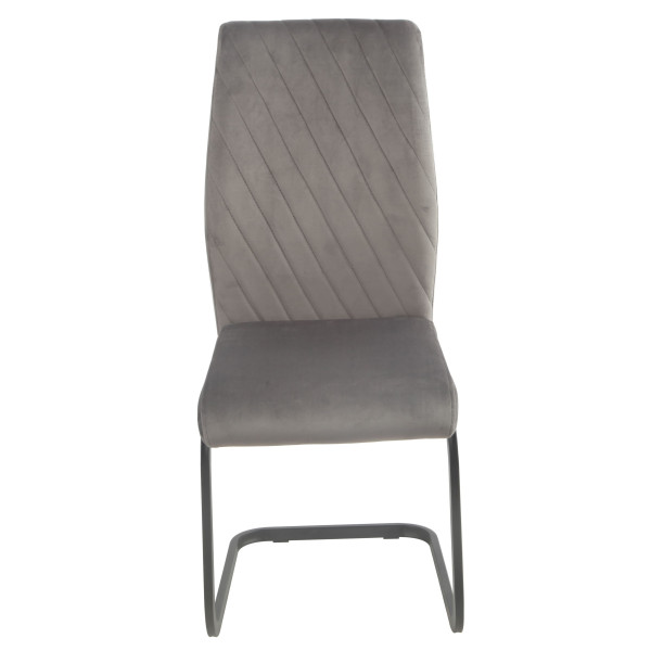 Стул Onder Mebli MALTA U-BK Серый OR-852 Бархат-1