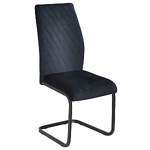 Стілець Onder Mebli MALTA U-BK Чорний OR-854 Оксамит