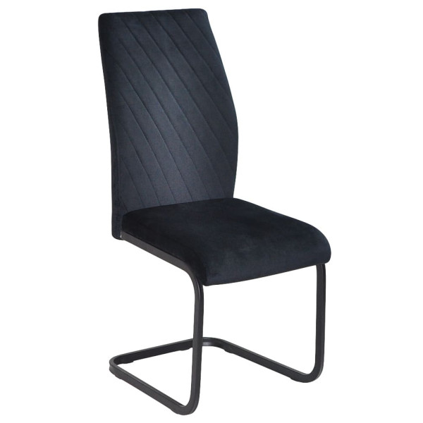 Стілець Onder Mebli MALTA U-BK Чорний OR-854 Оксамит-0