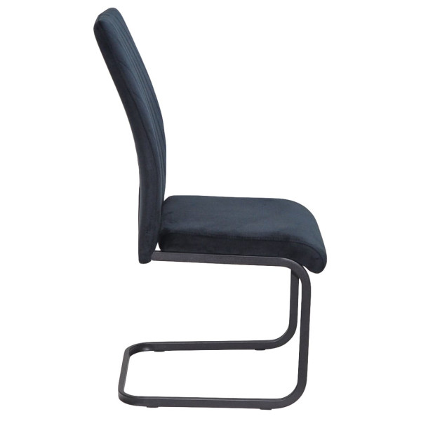 Стілець Onder Mebli MALTA U-BK Чорний OR-854 Оксамит-1