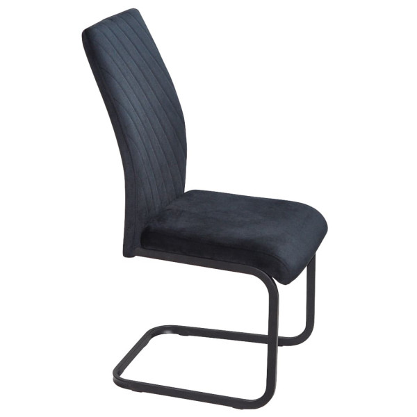 Стілець Onder Mebli MALTA U-BK Чорний OR-854 Оксамит-2