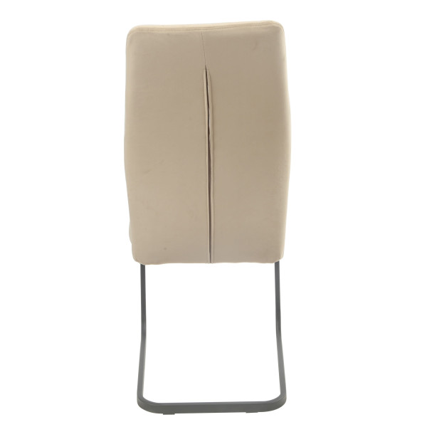 Стілець Onder Mebli MALTA U-BK Бежевий OR-851 Оксамит-3