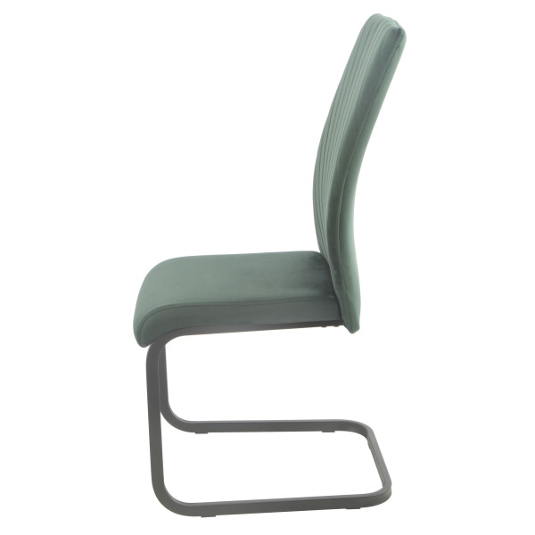 Стілець Onder Mebli MALTA U-BK Зелений OR-853 Оксамит-3