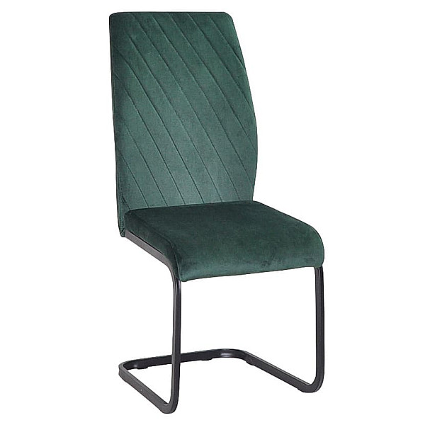 Стілець Onder Mebli MALTA U-BK Зелений OR-853 Оксамит-0