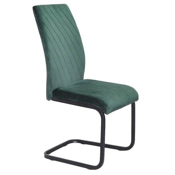 Стілець Onder Mebli MALTA U-BK Зелений OR-853 Оксамит-1