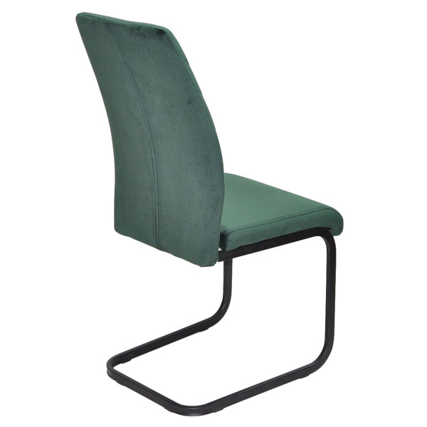 Стілець Onder Mebli MALTA U-BK Зелений OR-853 Оксамит-2