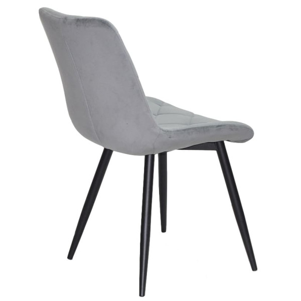 Стул Onder Mebli MIKE BK Серый PH-601 Бархат-4