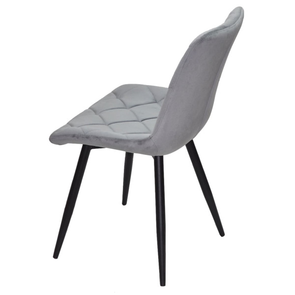 Стул Onder Mebli MIKE BK Серый PH-601 Бархат-5