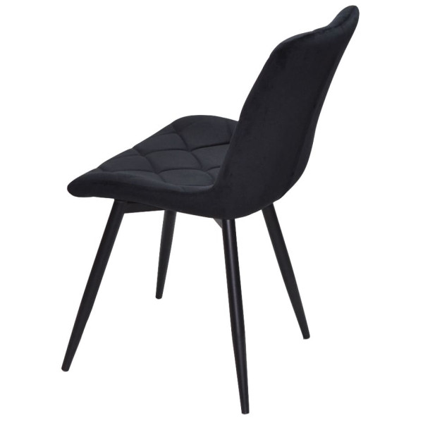 Стул Onder Mebli MIKE BK Черный PH-606 Бархат-3