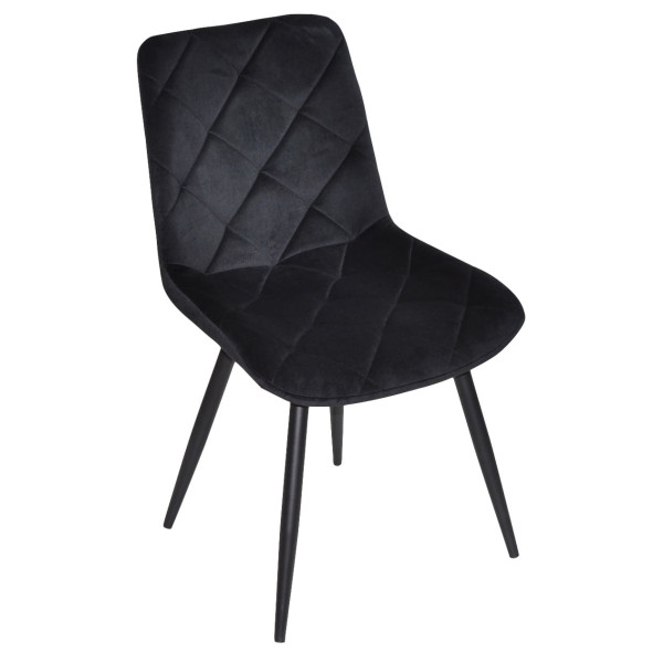 Стул Onder Mebli MIKE BK Черный PH-606 Бархат-2
