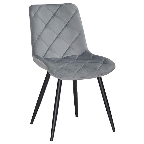 Стул Onder Mebli MIKE BK Серый PH-601 Бархат-0