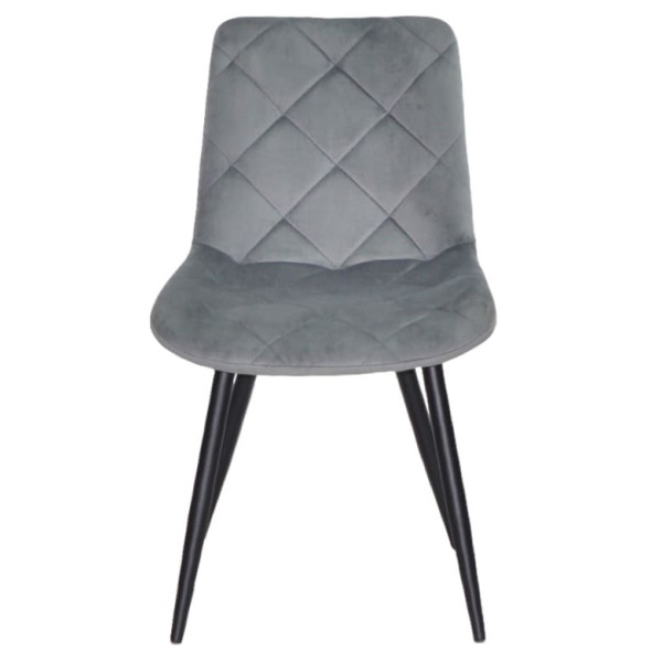 Стул Onder Mebli MIKE BK Серый PH-601 Бархат-1