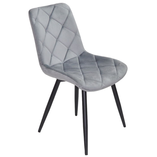 Стул Onder Mebli MIKE BK Серый PH-601 Бархат-2