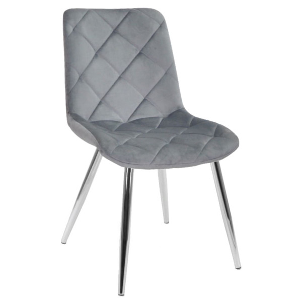 Стілець Onder Mebli MIKE CH Сірий PH-601 Оксамит-0