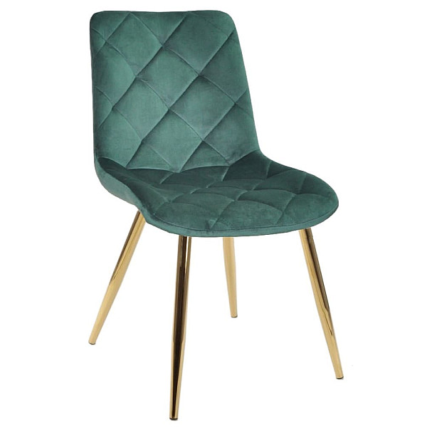 Стілець Onder Mebli MIKE GD Зелений PH-602 Оксамит-0