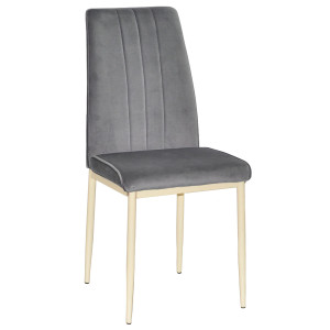 Стілець Onder Mebli NEPAL BG Сірий OR-852 Оксамит