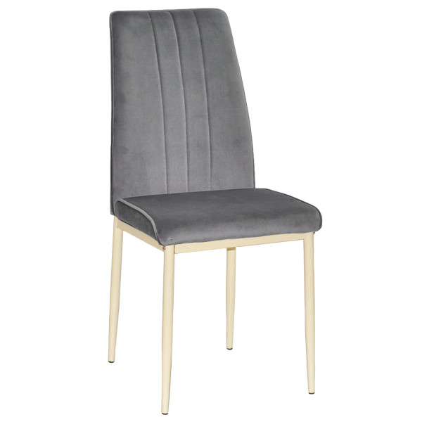 Стілець Onder Mebli NEPAL BG Сірий OR-852 Оксамит-0