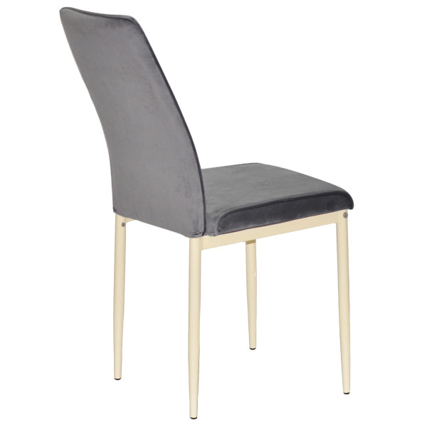 Стілець Onder Mebli NEPAL BG Сірий OR-852 Оксамит-1
