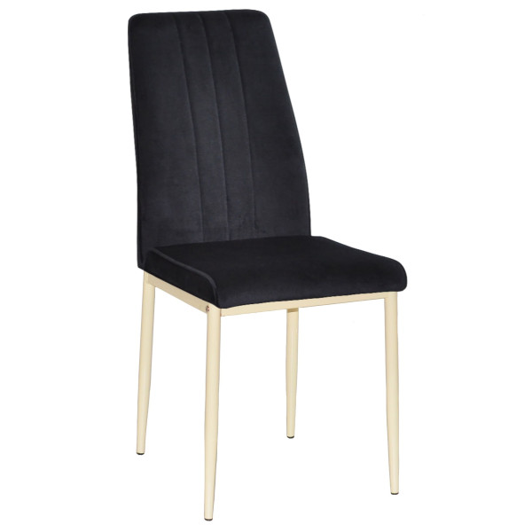 Стілець Onder Mebli NEPAL BG Чорний OR-854 Оксамит-0