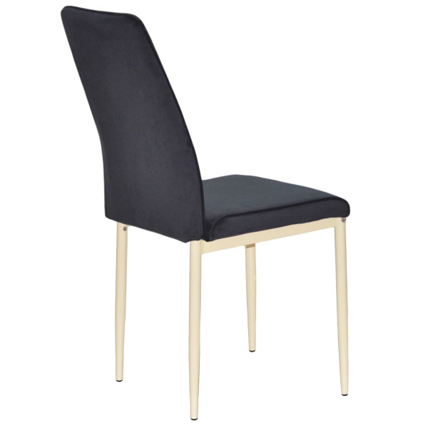 Стілець Onder Mebli NEPAL BG Чорний OR-854 Оксамит-1