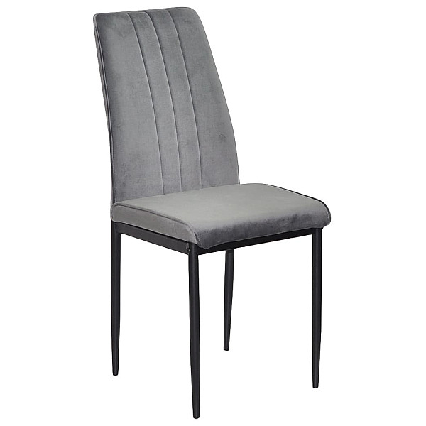 Стілець Onder Mebli NEPAL BK Сірий OR-852 Оксамит-0