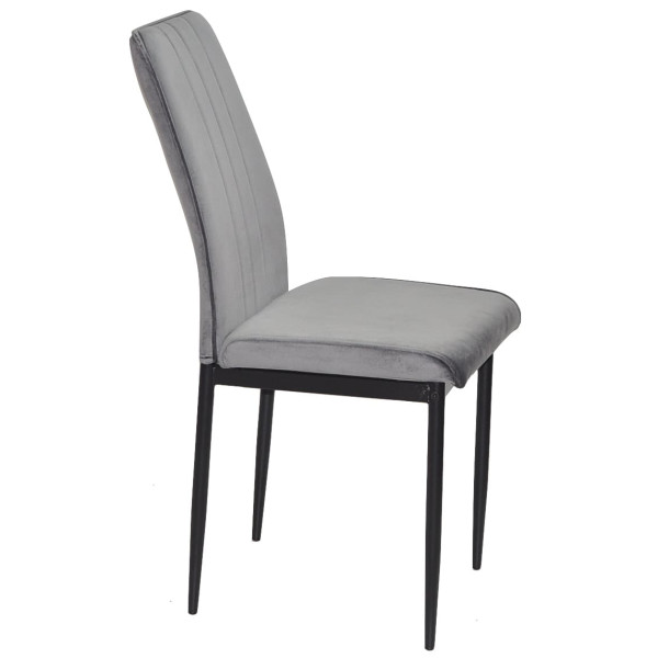 Стілець Onder Mebli NEPAL BK Сірий OR-852 Оксамит-2