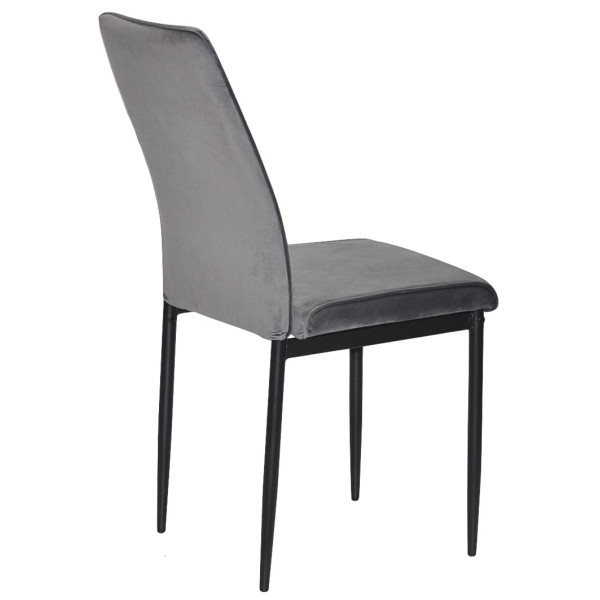 Стілець Onder Mebli NEPAL BK Сірий OR-852 Оксамит-3
