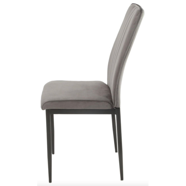 Стілець Onder Mebli NEPAL BK Сірий OR-852 Оксамит-4