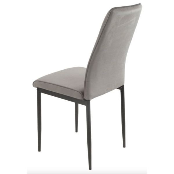 Стілець Onder Mebli NEPAL BK Сірий OR-852 Оксамит-5