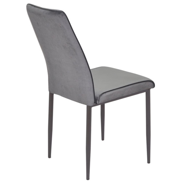Стілець Onder Mebli NEPAL DGR Сірий OR-852 Оксамит-1