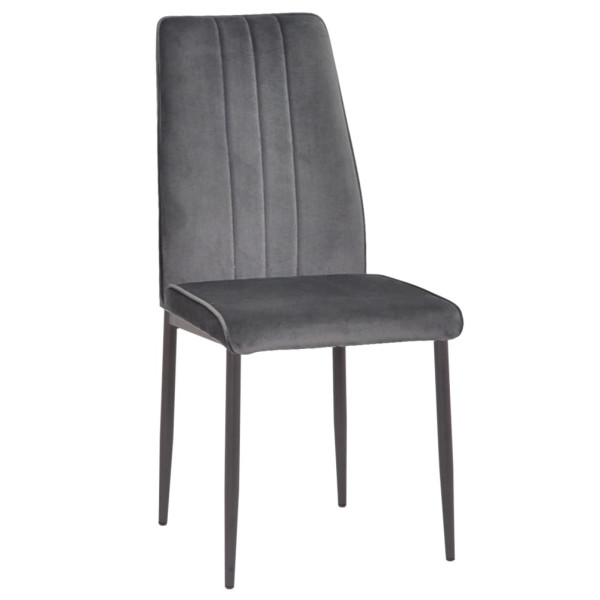 Стілець Onder Mebli NEPAL DGR Сірий OR-852 Оксамит-0