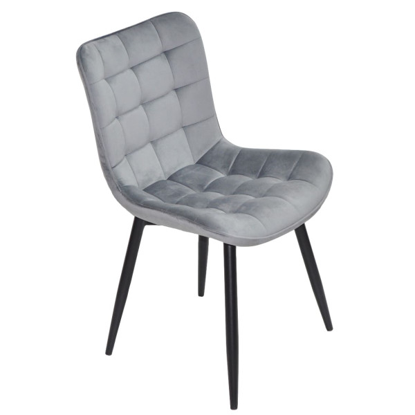 Стул Onder Mebli PETRA BK Серый PH-601 Бархат-3