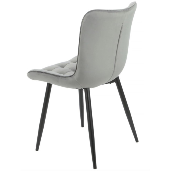 Стул Onder Mebli PETRA BK Серый PH-601 Бархат-7