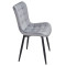 Стілець Onder Mebli PETRA BK Сірий PH-601 Оксамит-4-thumb