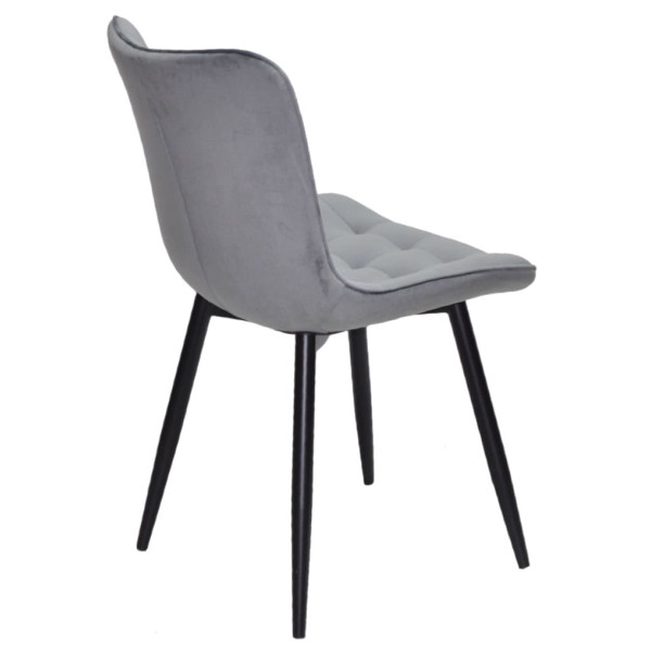 Стул Onder Mebli PETRA BK Серый PH-601 Бархат-6