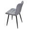 Стілець Onder Mebli PETRA BK Сірий PH-601 Оксамит-5-thumb