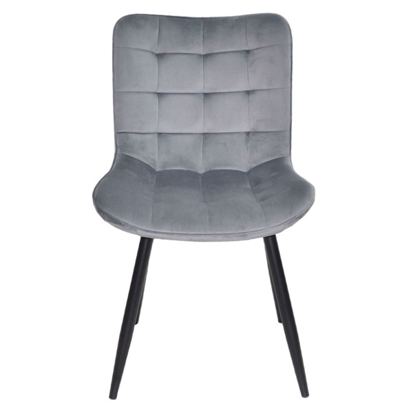 Стул Onder Mebli PETRA BK Серый PH-601 Бархат-2