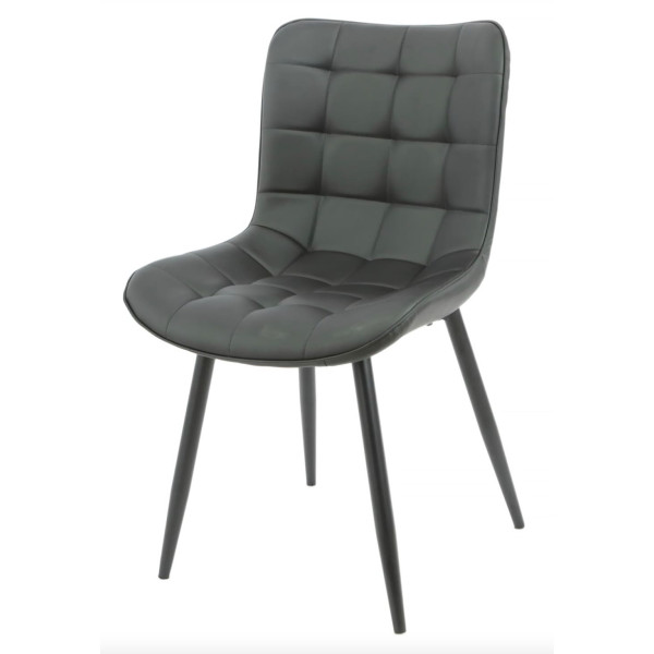 Стілець Onder Mebli PETRA BK Чорний Екошкіра-3