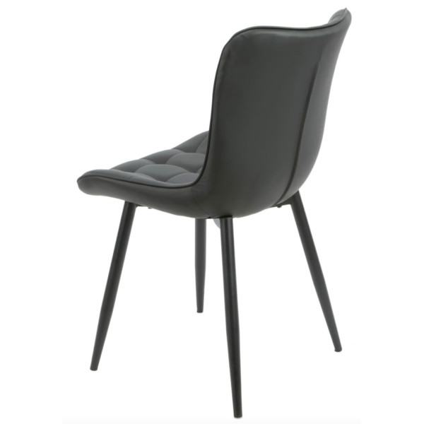 Стілець Onder Mebli PETRA BK Чорний Екошкіра-5