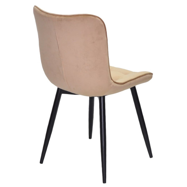 Стілець Onder Mebli PETRA BK Бежевий PH-604 Оксамит-5