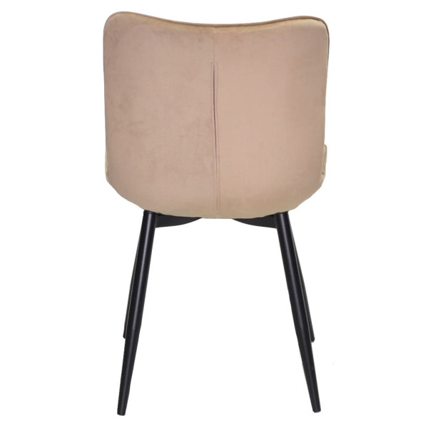 Стілець Onder Mebli PETRA BK Бежевий PH-604 Оксамит-7