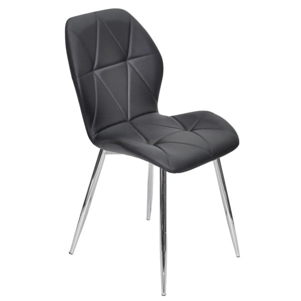 Стілець Onder Mebli REMI CH Чорний Екошкіра-1
