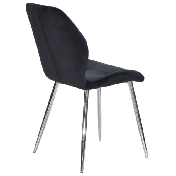 Стілець Onder Mebli REMI CH Чорний QR-854 Оксамит-2