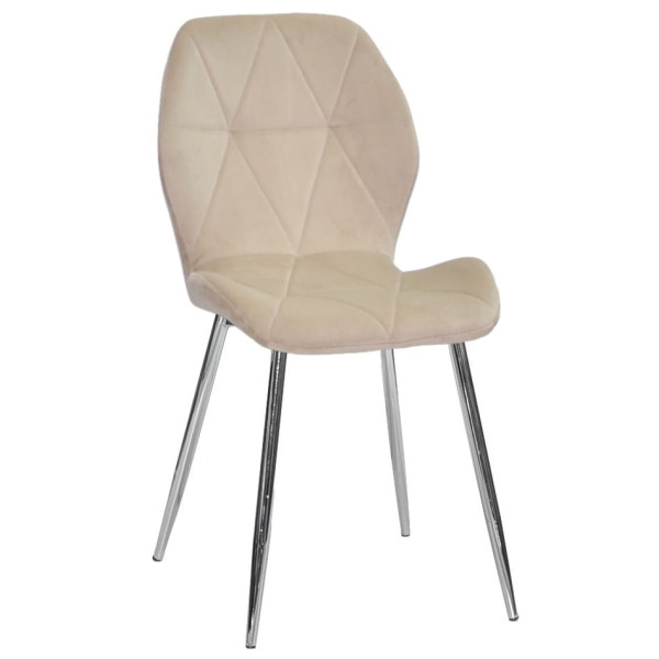 Стілець Onder Mebli REMI CH Бежевий QR-851 Оксамит-0
