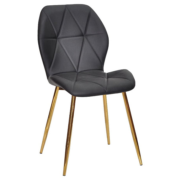 Стул Onder Mebli REMI GD Черный Экокожа-0