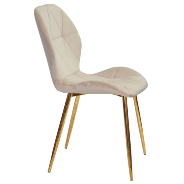 Стілець Onder Mebli REMI GD Бежевий QR-851 Оксамит-1