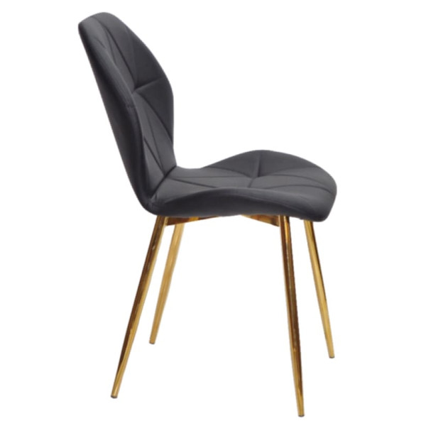 Стул Onder Mebli REMI GD Черный Экокожа-1