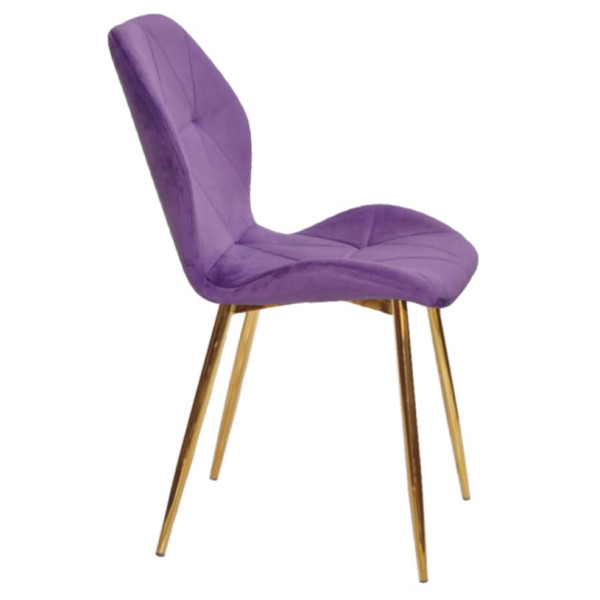 Стул Onder Mebli REMI GD Фиолетовый QR-857 Бархат-1
