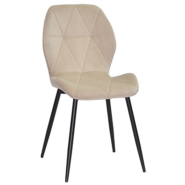 Стілець Onder Mebli REMI BK Бежевий QR-851 Оксамит-0