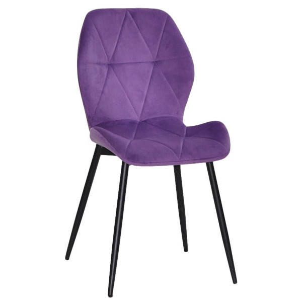 Стул Onder Mebli REMI BK Фиолетовый QR-857 Бархат-0